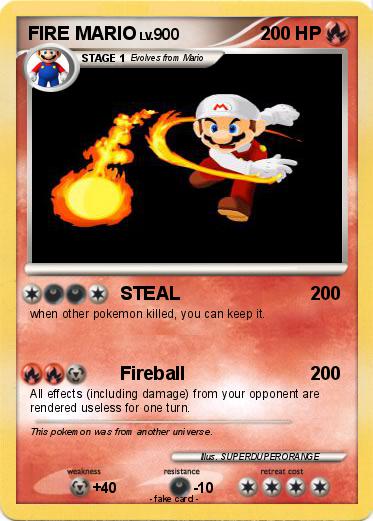 Pokemon FIRE MARIO