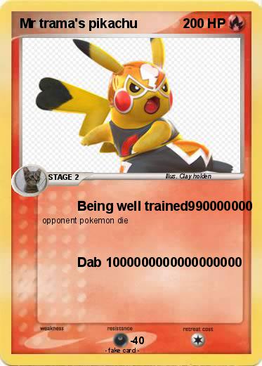 Pokemon Mr trama's pikachu