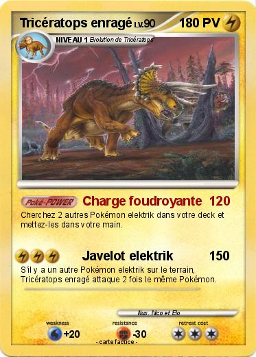 Pokemon Tricératops enragé