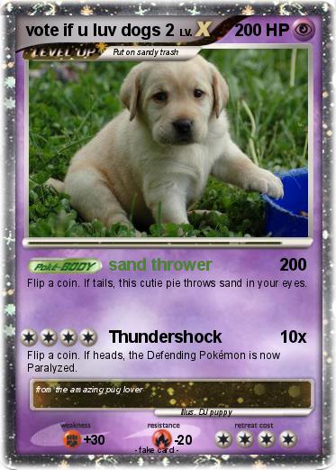 Pokemon vote if u luv dogs 2