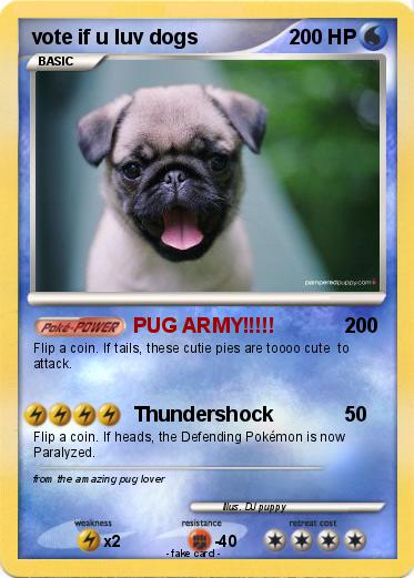 Pokemon vote if u luv dogs