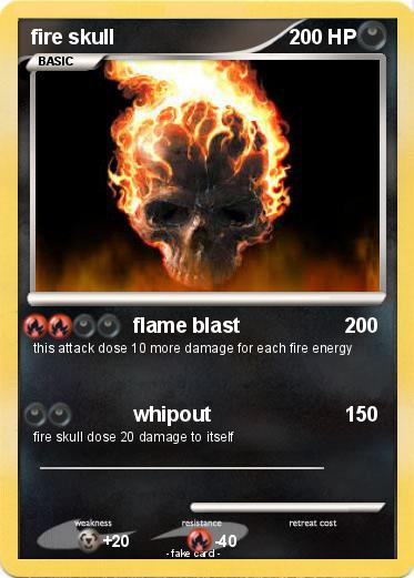 Pokemon fire skull