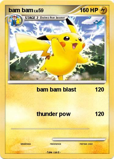 Pokemon bam bam