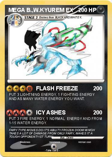 Pokemon MEGA B.,W.KYUREM EX