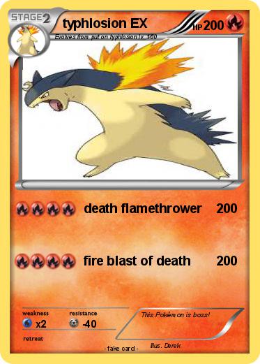Pokemon typhlosion EX