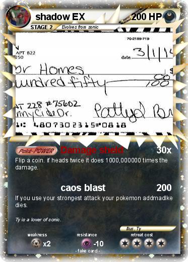Pokemon shadow EX