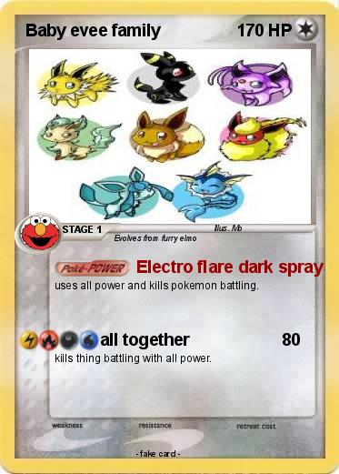 Pokemon Baby evee family