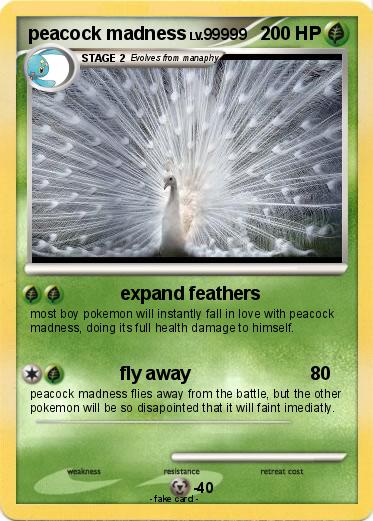 Pokemon peacock madness