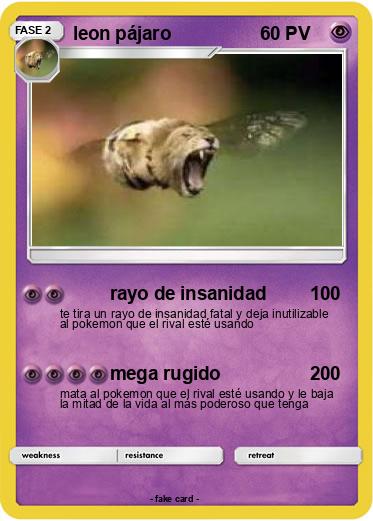 Pokemon leon pájaro