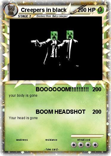 Pokemon Creepers in black