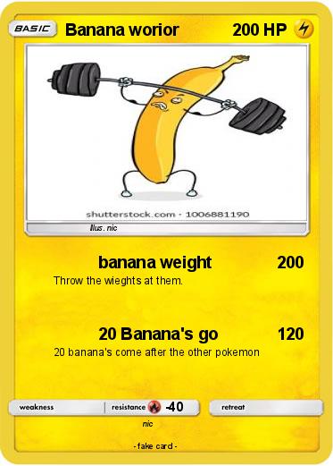 Pokemon Banana worior