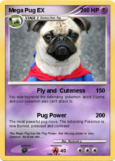 Pokemon Mega Pug EX