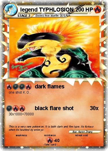 Pokemon legend TYPHLOSION