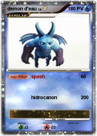 Pokemon demon d'eau