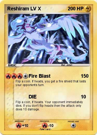 Pokemon Reshiram LV X