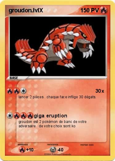 Pokemon groudon.lvlX