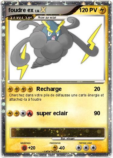 Pokemon foudre ex