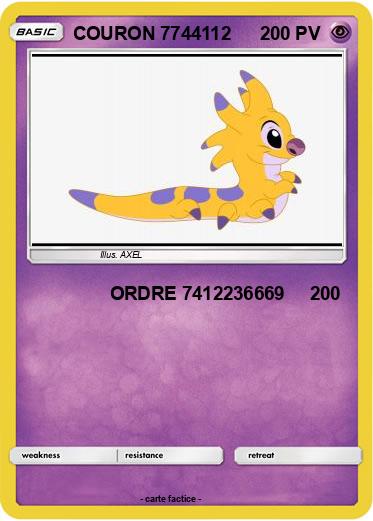 Pokemon COURON 7744112