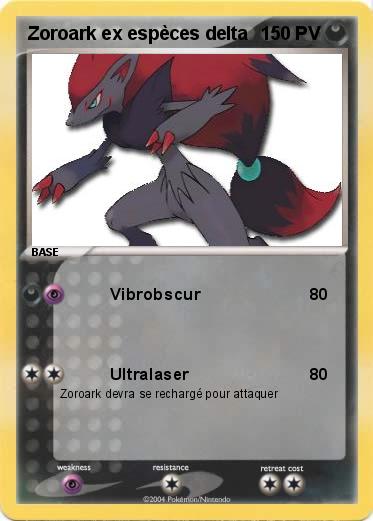 Pokemon Zoroark ex espèces delta 
