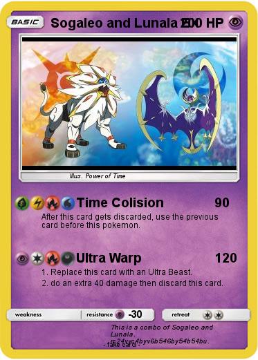 Pokemon Sogaleo and Lunala EX