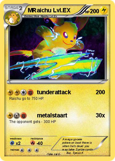 Pokemon MRaichu Lvl.EX