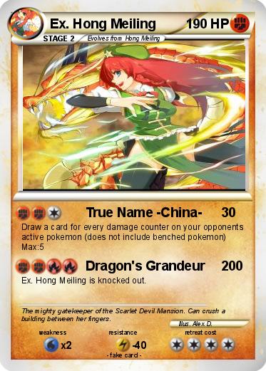Pokemon Ex. Hong Meiling