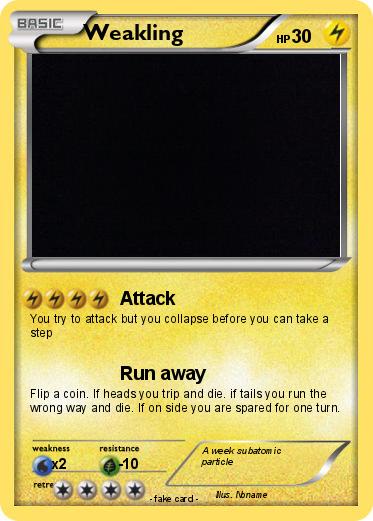 Pokemon Weakling