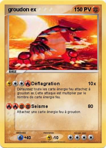 Pokemon groudon ex