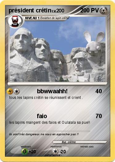 Pokemon président crétin