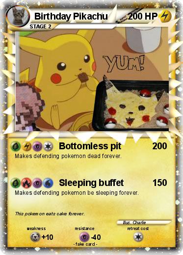 Pokemon Birthday Pikachu