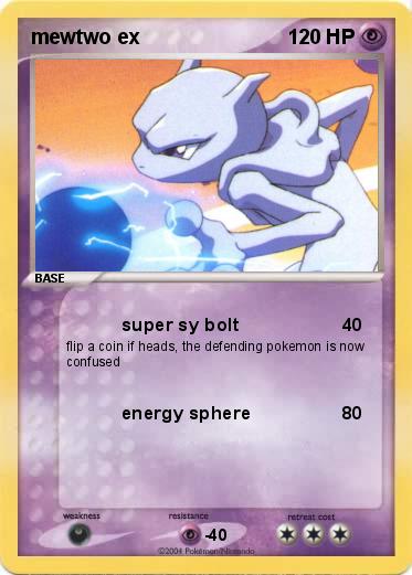 Pokemon mewtwo ex