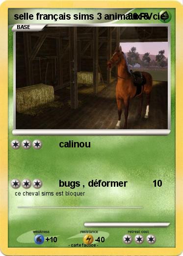Pokemon selle français sims 3 animaux & cie