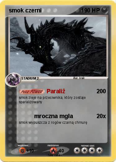 Pokemon smok czerni