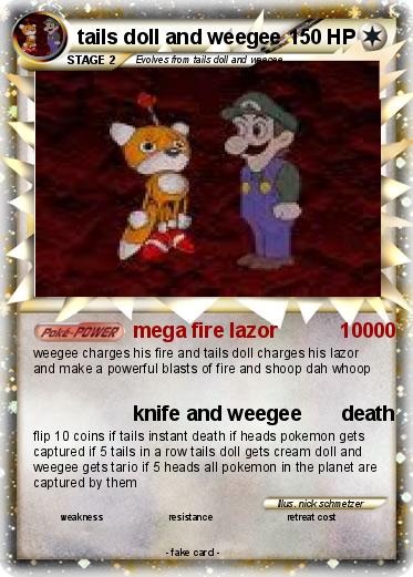 Pokemon tails doll and weegee