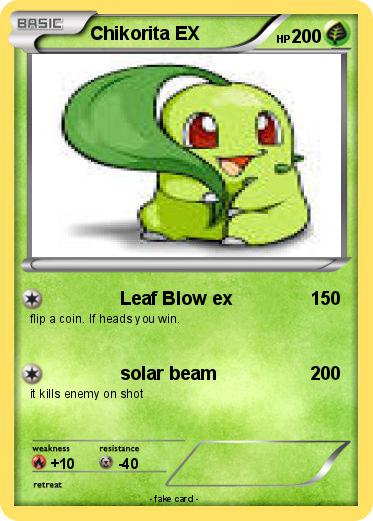 Pokemon Chikorita EX