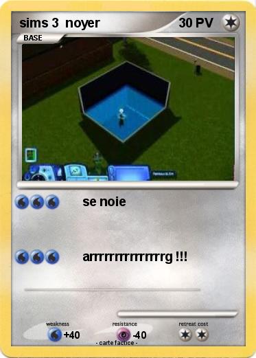 Pokemon sims 3  noyer