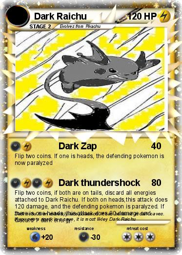 Pokemon Dark Raichu