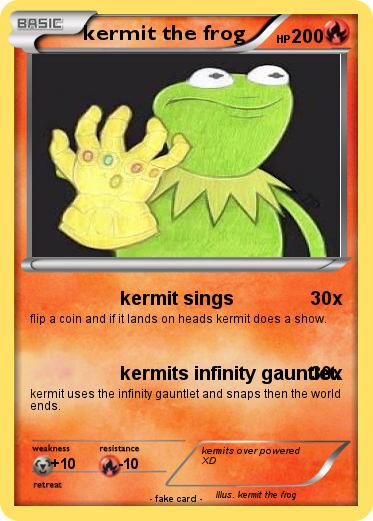 Pokémon kermit the frog 89 89 - kermit sings - My Pokemon Card
