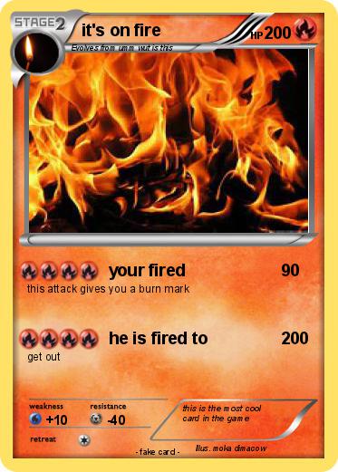 Pokemon it's on fire