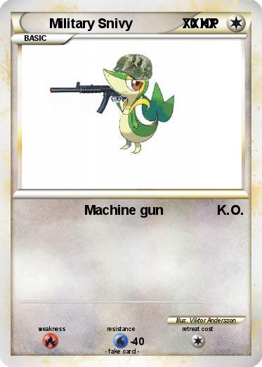 Pokemon Military Snivy              XXXX