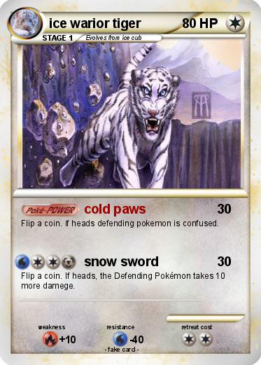 Pokemon ice warior tiger