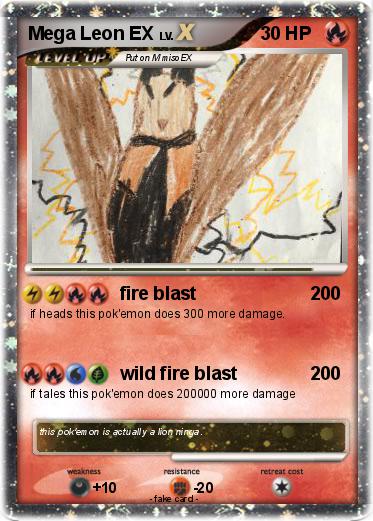 Pokemon Mega Leon EX