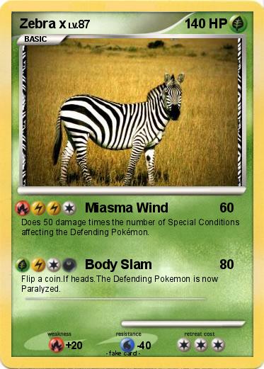 Pokemon Zebra x