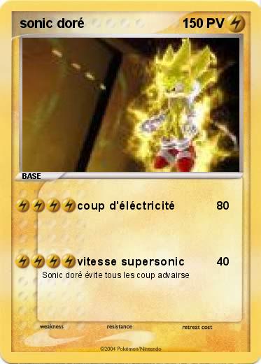 Pokemon sonic doré