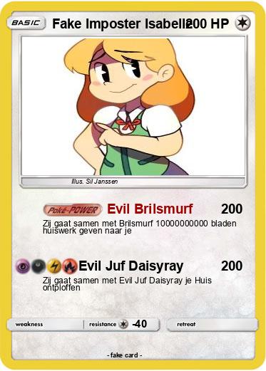 Pokemon Fake Imposter Isabelle