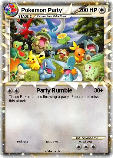 Pokemon Pokemon Party