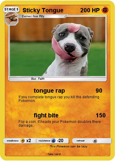 Pokemon Sticky Tongue