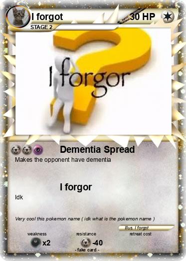 Pokemon I forgot