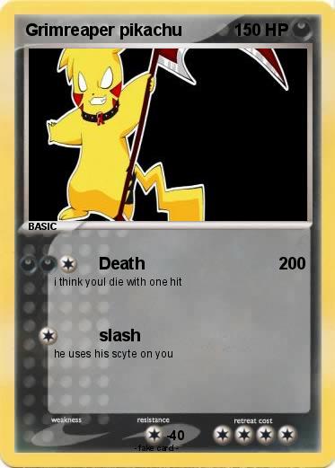 Pokemon Grimreaper pikachu
