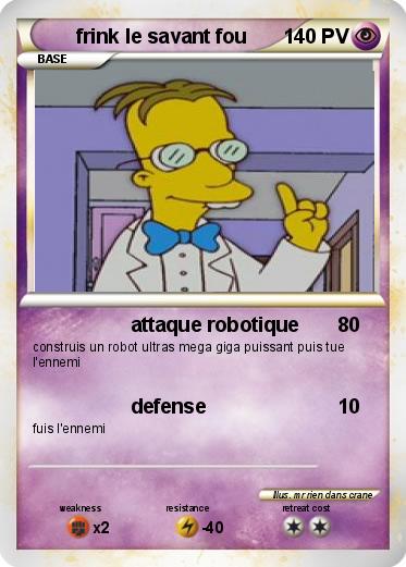 Pokemon frink le savant fou